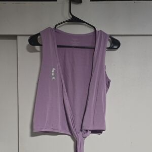 Purusha People Purple Wrap Top